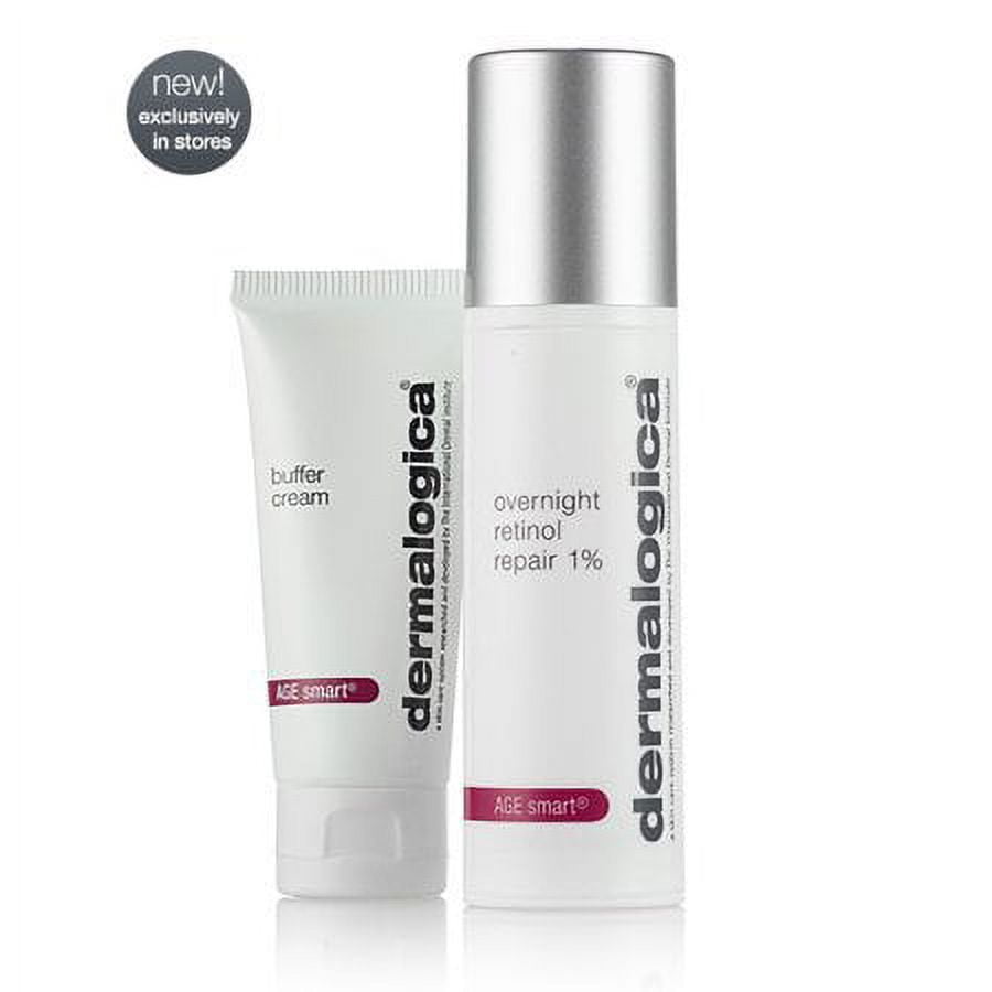 Dermalogica Age Smart Overnight Retinol Repair 1% - 0.85 oz- w/ Buffer Cream - 0.5oz