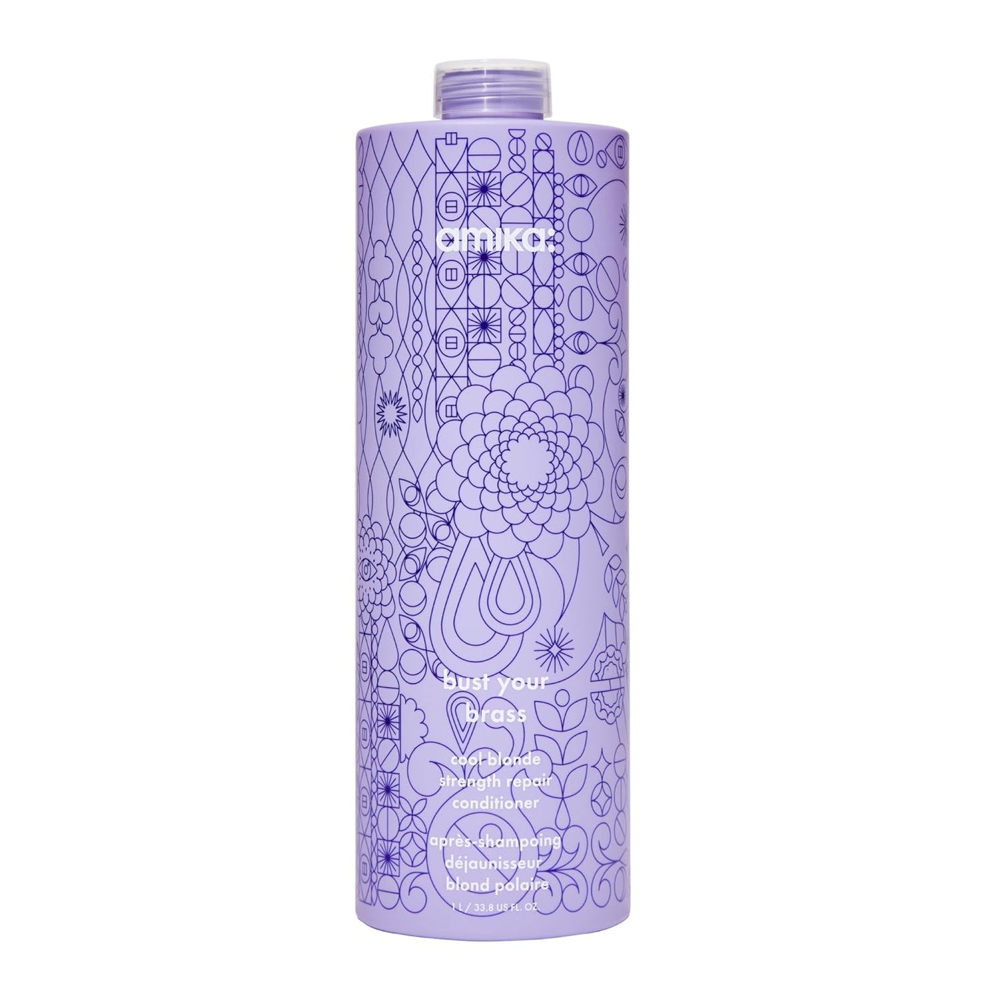 Amika Bust Your Brass Cool Blonde Strength Repair Conditioner - 33.8 oz