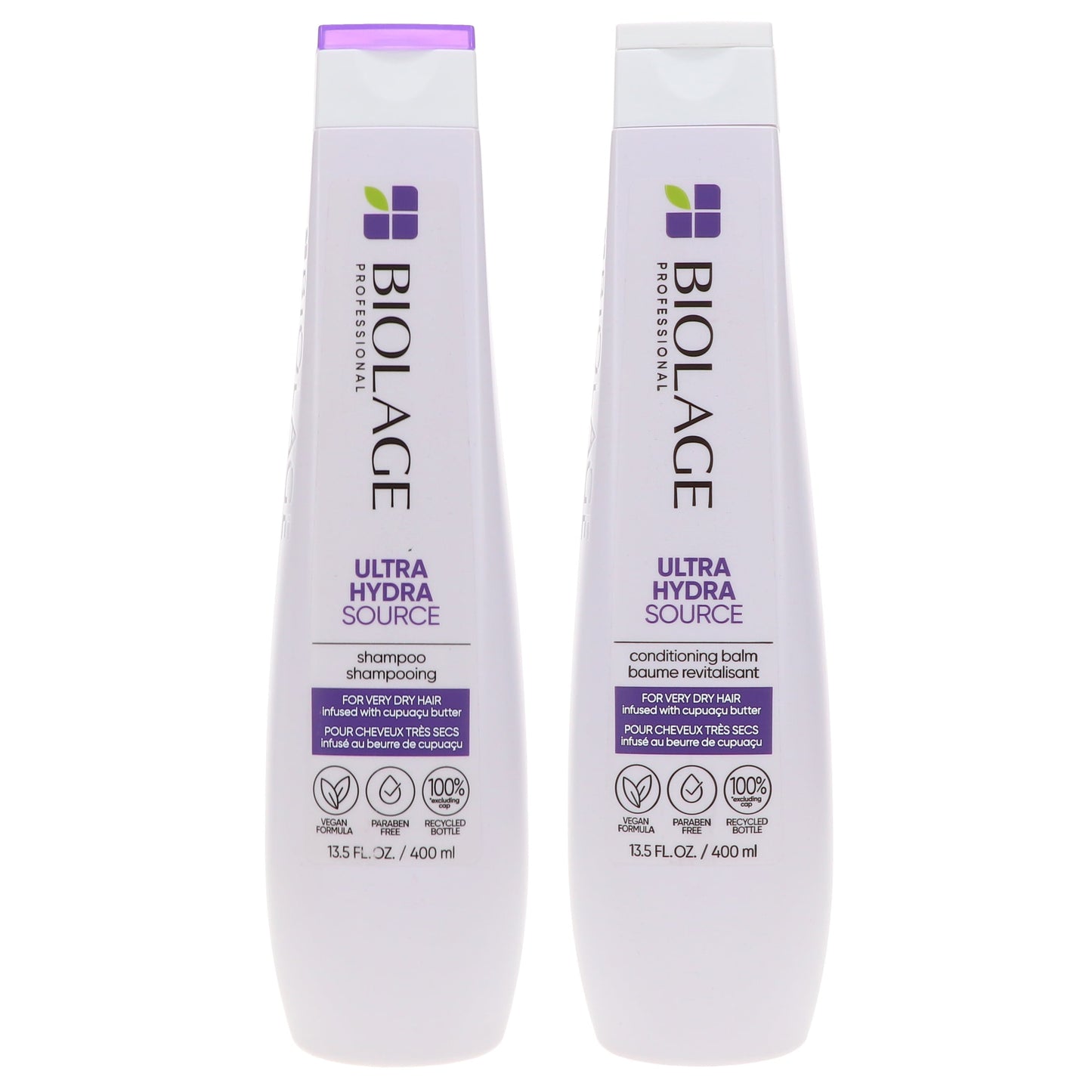 Matrix Biolage Ultra Hydra Source Shampoo and Conditioning Balm Set - 13.5 oz each