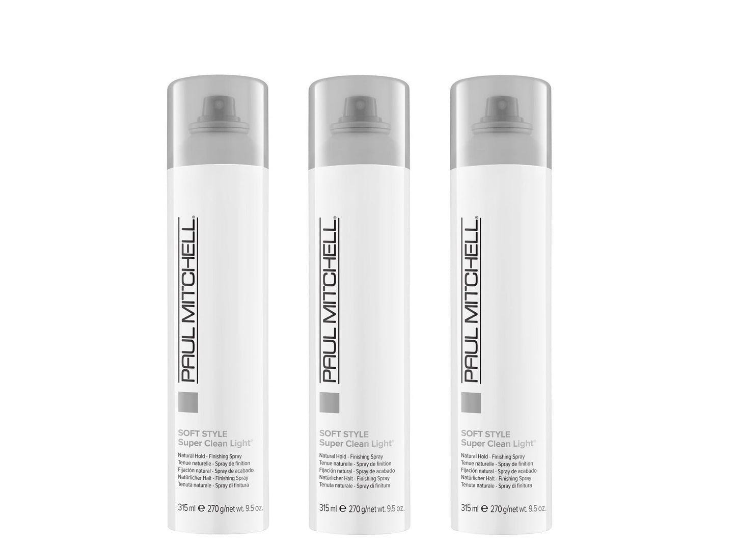 Paul Mitchell Soft Style Super Clean Light Finishing Spray - 9.5oz (Pack of 3)