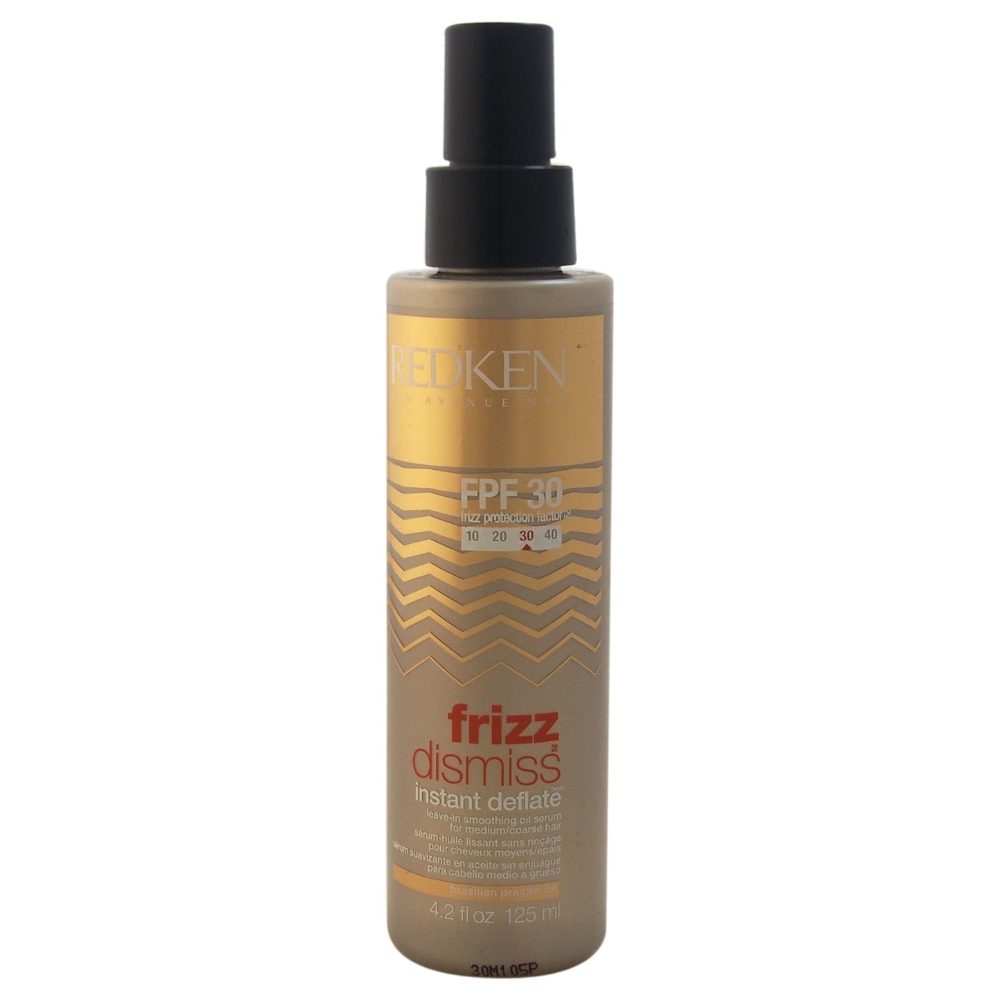 Redken Frizz Dismiss Fpf 30 Instant Deflate Leave-In-Smoothing Oil Serum, 4.2 Oz