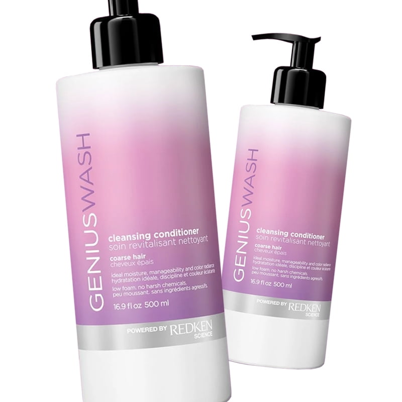 Redken Genius Wash Cleansing Conditioner - 16.9 oz (2 Pack)