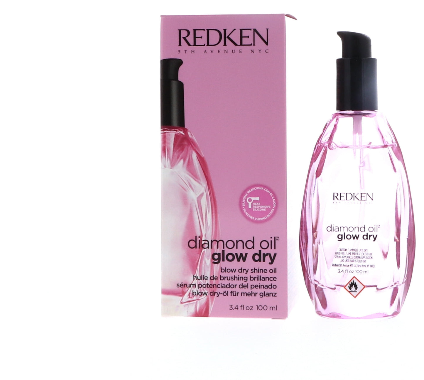 Redken Diamond Oil Glow Dry Blow Dry Shine Oil - 3.4 oz