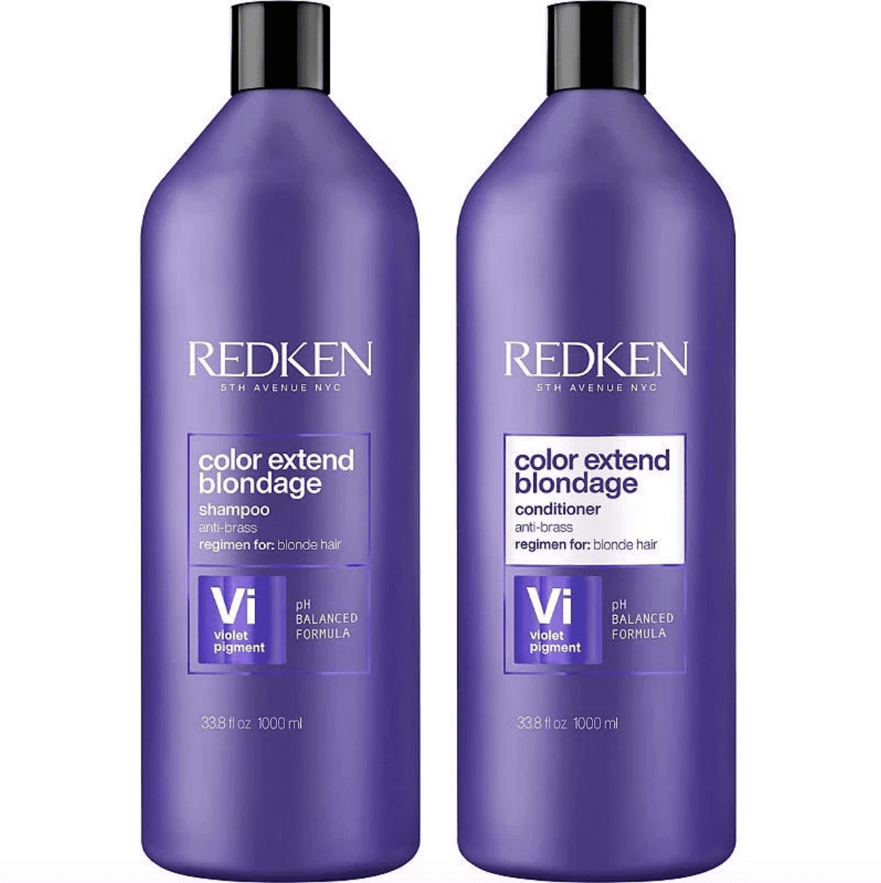 Redken Blondage Purple Shampoo and Conditioner Set - 33.8 oz each