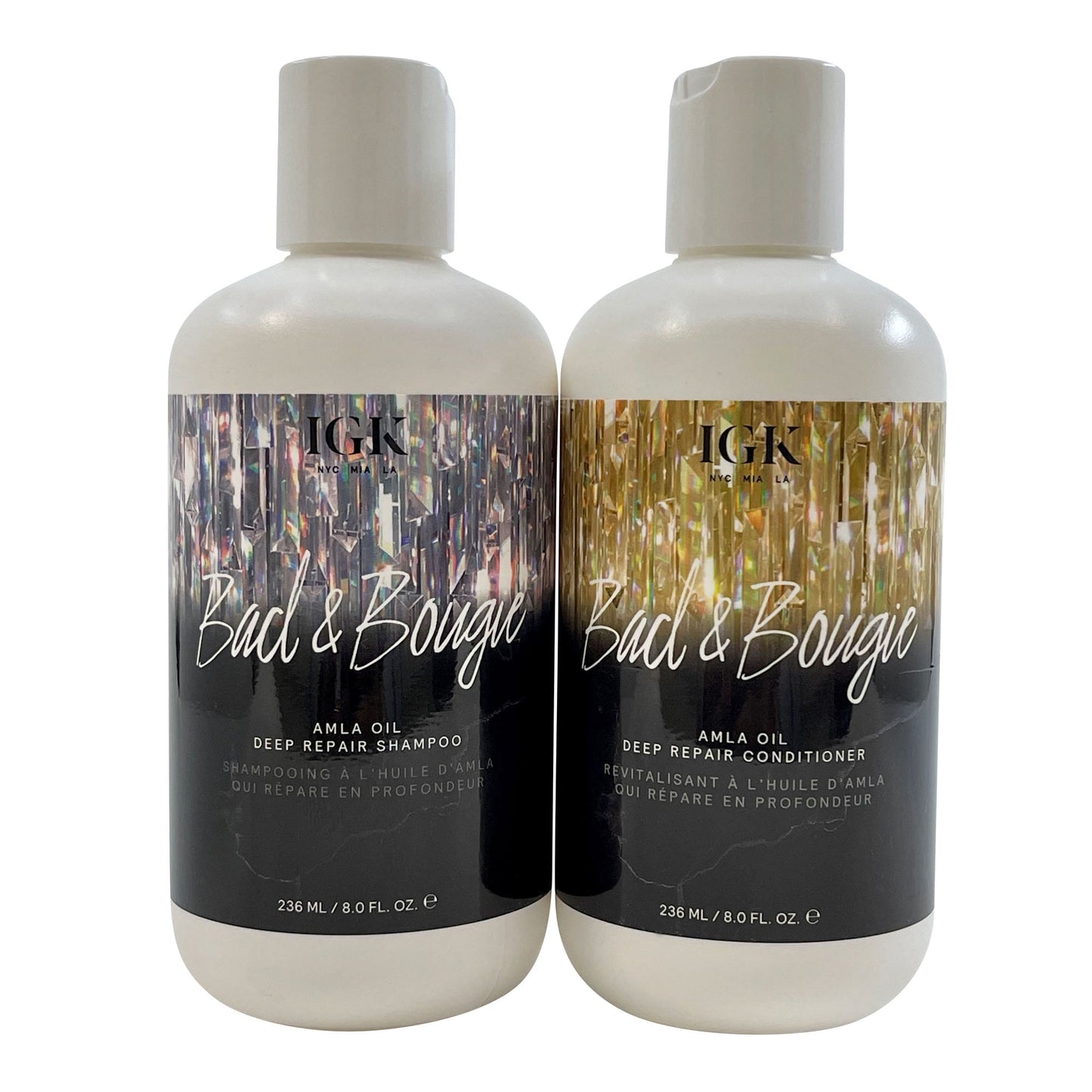IGK Bad & Bougie Amla Oil Deep Repair Shampoo & Conditioner Set - 8.0 oz each