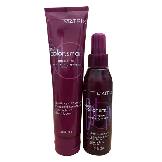 Matrix Color Smart Reflective Shine Spray 4.2 oz & Nourishing Cream 5.1 oz Set