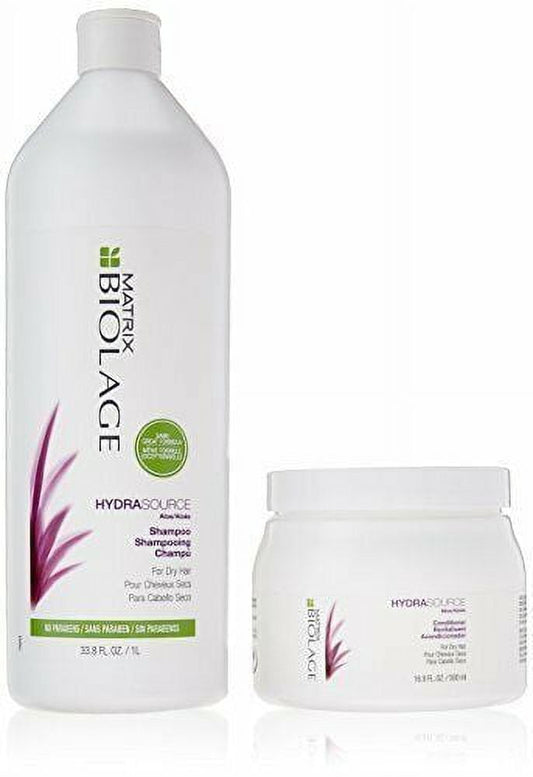 Matrix Biolage Hydrasource Shampoo and Conditioning Balm Set - 33.8 oz / 16.9 oz