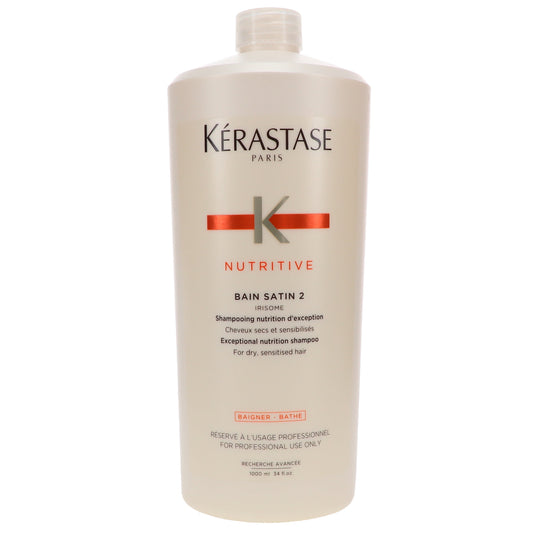 Kerastase Nutritive Bain Satin 2 Complete Nutrition Shampoo - 33.8 oz