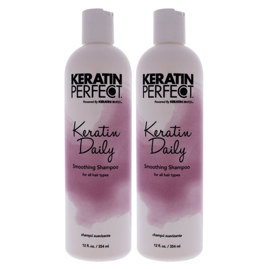 Keratin Perfect Keratin Daily Smoothing Shampoo - 12.0 oz (2 pack)