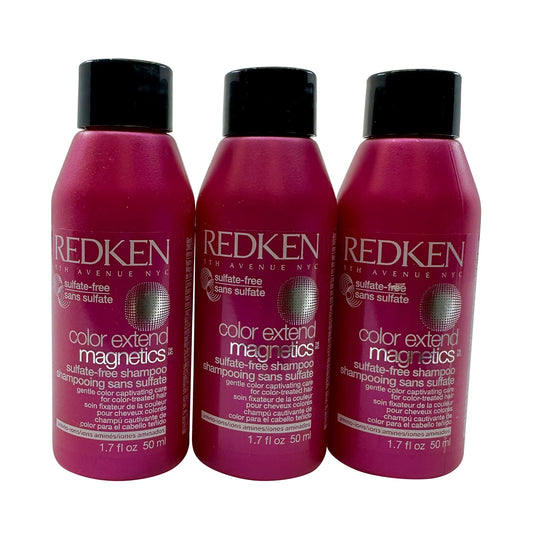 Redken Color Extend Magnetics Sulfate Free Shampoo - 1.7 oz (Set of 3)