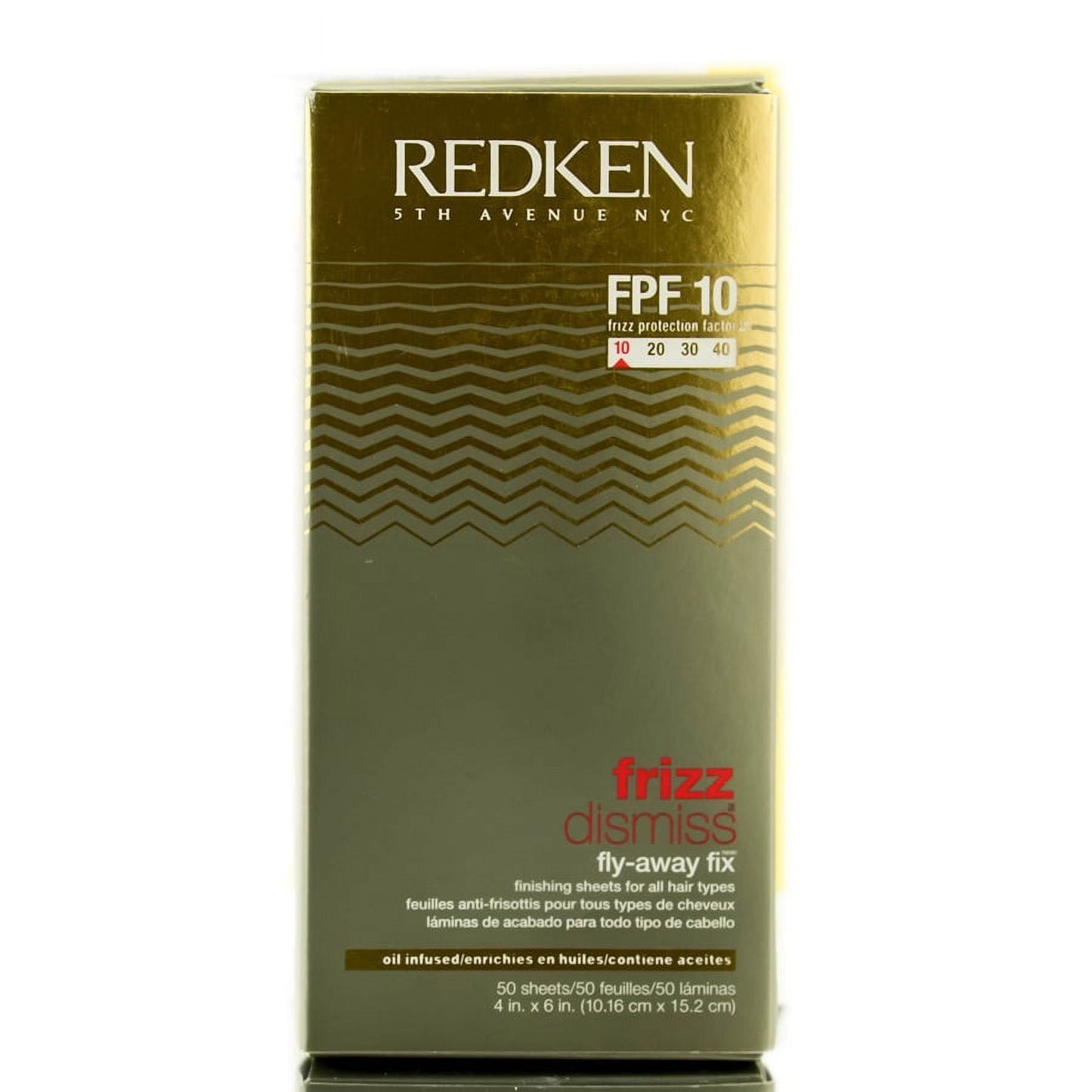 Redken Frizz Dismiss Fpf 10 Fly-Away Fix Finishing Sheets - 50 Ct