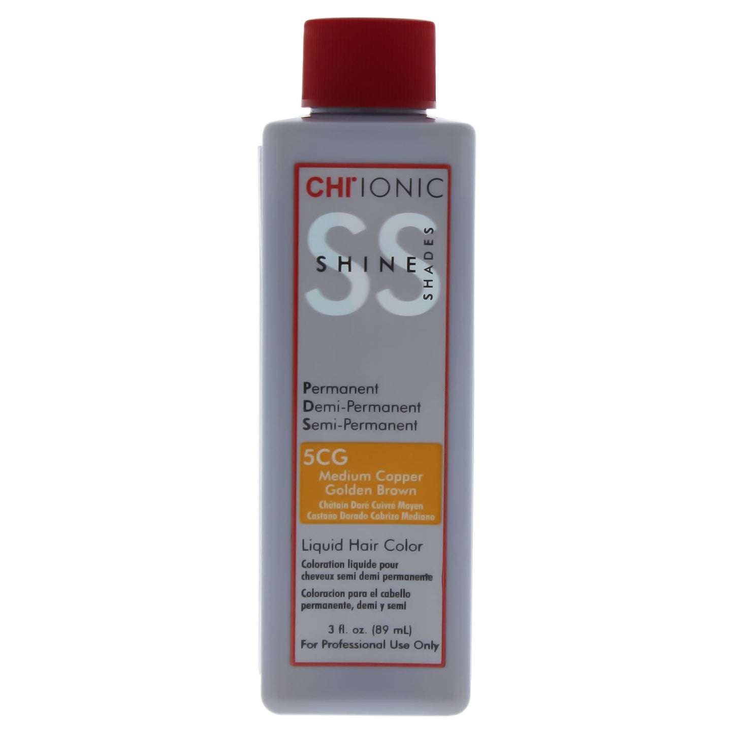 CHI Ionic Shine Shades Liquid Hair Color - 3.0 oz - 5CG Medium Copper Golden Brown