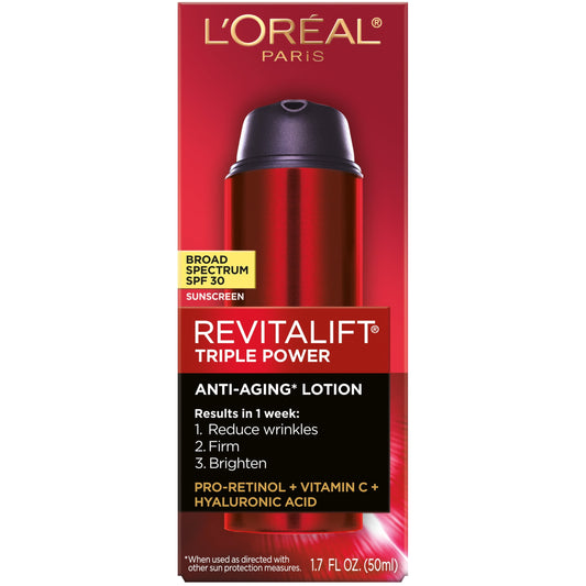 L'Oreal Paris Revitalift Broad Spectrum Face Sunscreen SPF 30 - 1.7 oz