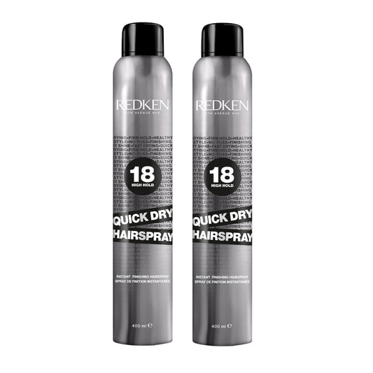 Redken Quick Dry 18 High Hold Instant Finishing Hairspray - 400ml (2 pack)