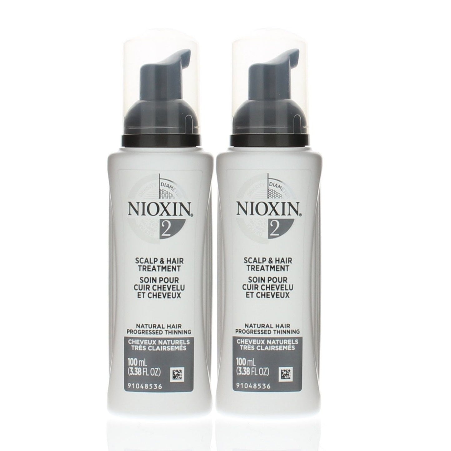 Nioxin System 2 Scalp & Hair Treatment 3.38oz (Pack of 2)