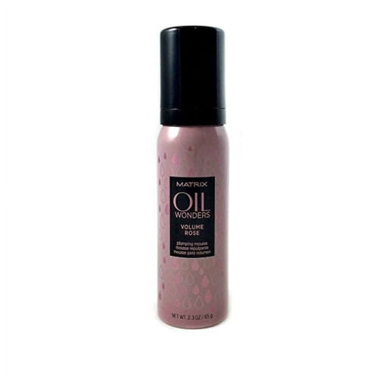 Matrix Oil Wonders Volume Rose Plumping Mousse, Travel Size, 2.3 Oz