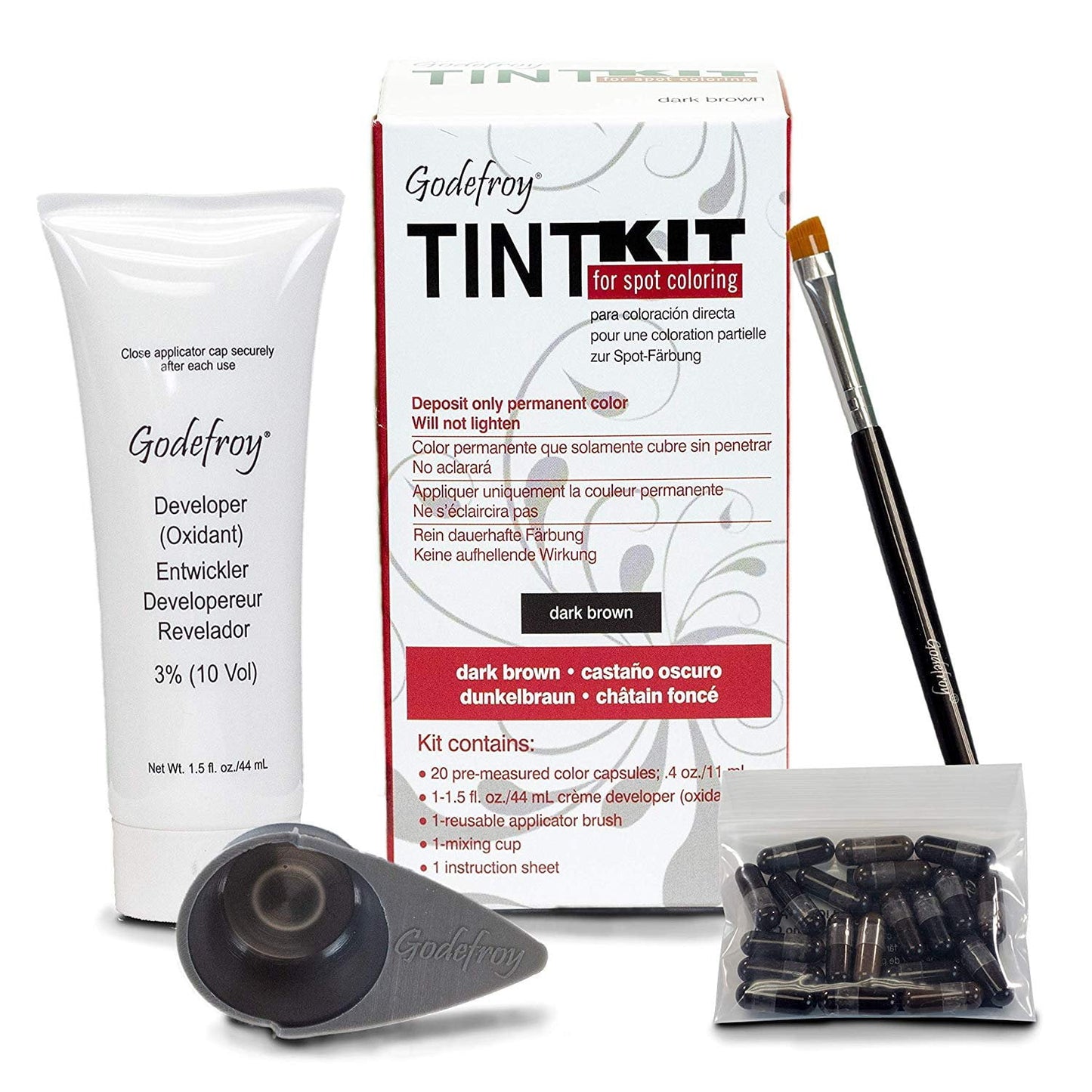 Godefroy Tint Kit for Spot Coloring - Dark Brown