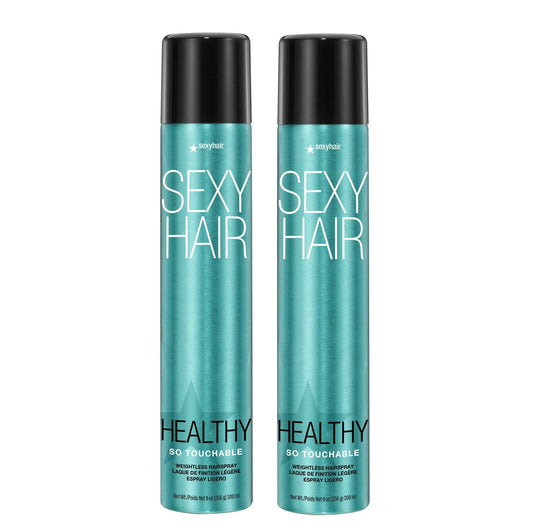 SexyHair Healthy So Touchable Weightless Hairspray, 9 fl oz (Twin Pack)