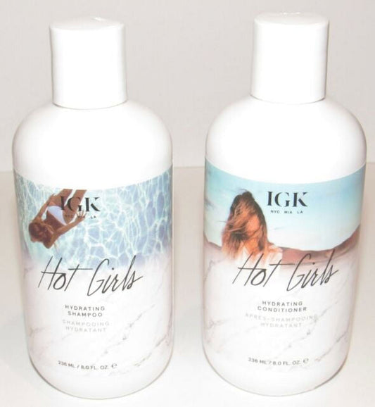 IGK Hot Girls Hydrating Shampoo & Conditioner Set - 8.0 oz each