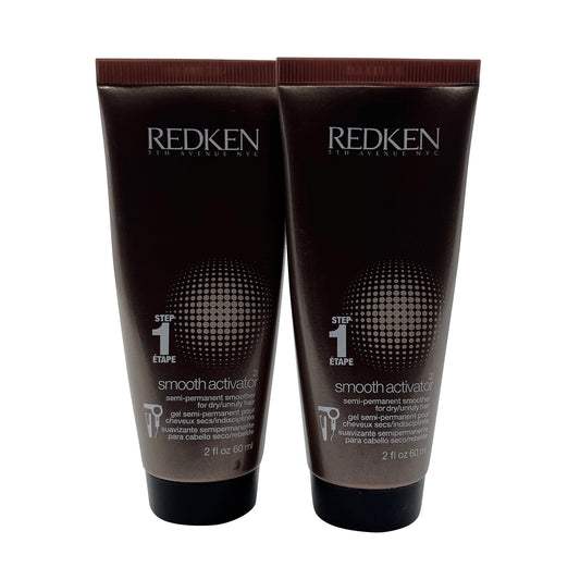 Redken Smooth Activator Semi Permanent Step 1 Dry & Unruly Hair - 2 oz (Set of 2)