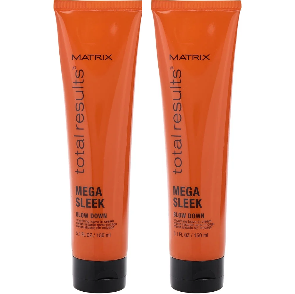 Matrix Total Results Mega Sleek Blow Down Smoothing Leave-In Cream - 5.1 oz (2 Pack)