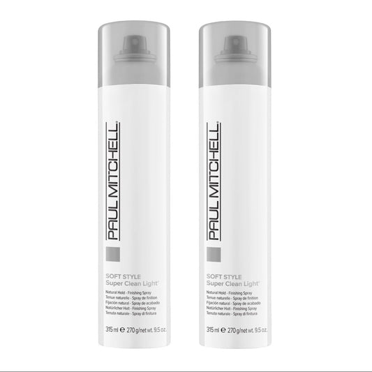 Paul Mitchell Soft Style Super Clean Light Finishing Spray - 9.5oz (Pack of 2)