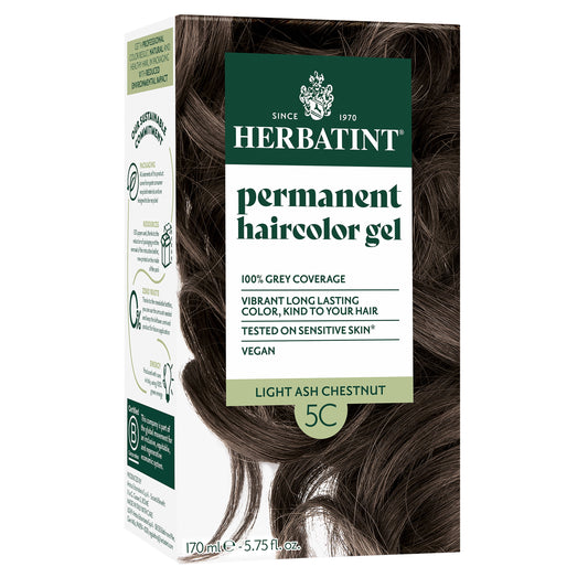Herbatint Permanent Haircolor Gel - 4.56 oz - 5C Light Ash Chestnut