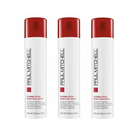 Paul Mitchell Super Clean Aerosol Finishing Spray - 9.5 oz (Pack of 3)
