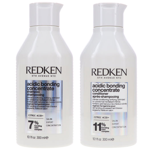 Redken Acidic Bonding Concentrate Shampoo and Conditioner Set - 10.0 oz each
