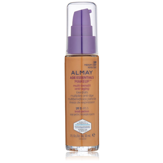 Almay Age Essentials Makeup SPF15 180 Medium/Deep - 1.0 oz