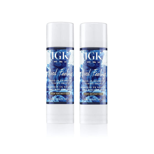 IGK Mixed Feelings Leave-In Brunette Toning Drops - 1.0 oz (2 pack)