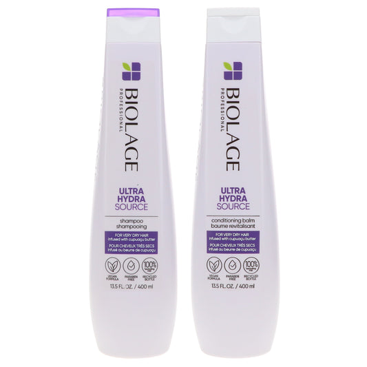 Matrix Biolage Ultra Hydra Source Shampoo and Conditioning Balm Set - 13.5 oz each