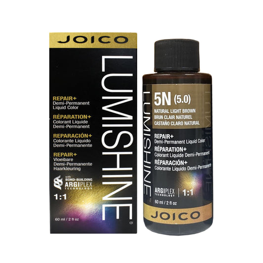 Joico Lumishine Demi Permanent Liquid Hair Color - 2.0 oz - 5N Natural Light Brown