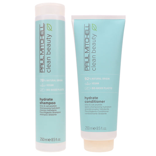 Paul Mitchell Clean Beauty Hydrate Shampoo and Conditioner - 8.5 oz each