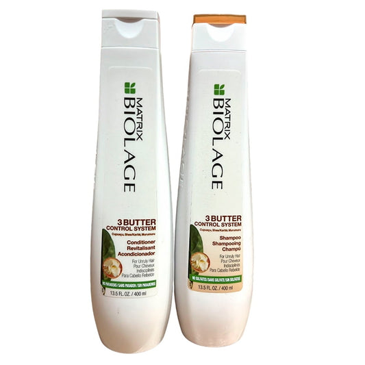 Matrix Biolage 3 Butter Control System Shampoo and Conditioner Set - 13.5 oz each