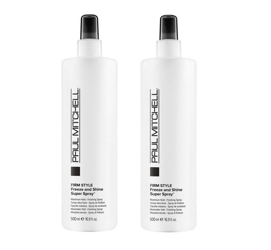 Paul Mitchell Firm Style Freeze and Shine Super Hairspray, 16.9 oz (Pack of 2)