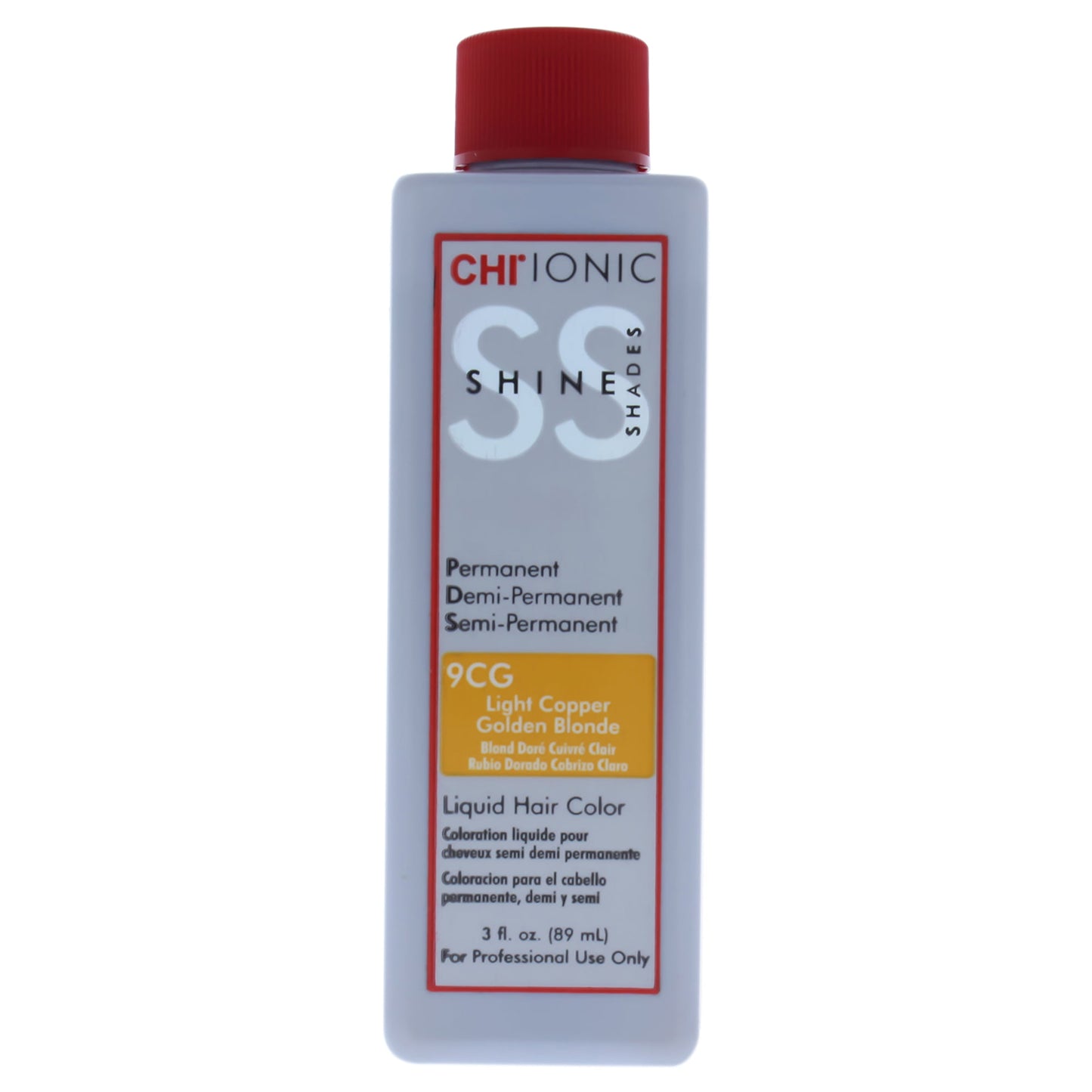 CHI Ionic Shine Shades Liquid Hair Color - 3.0 oz - 9CG Light Copper Golden Blonde