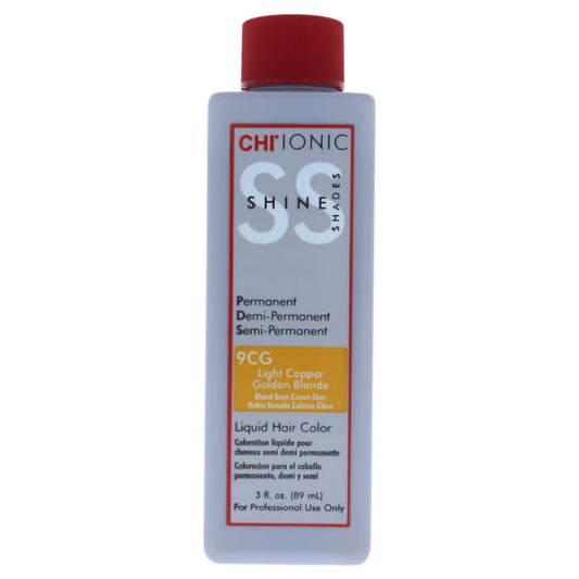 CHI Ionic Shine Shades Liquid Hair Color - 3.0 oz - 9CG Light Copper Golden Blonde