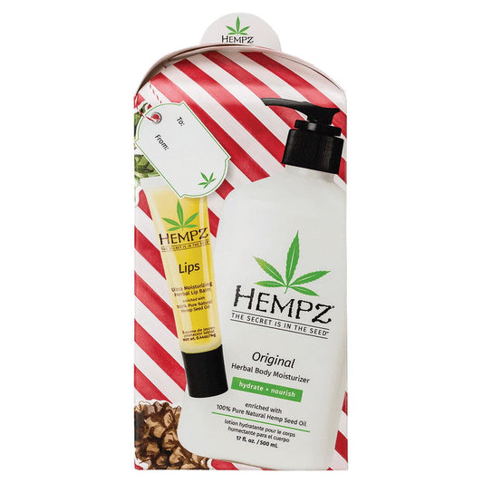 Hempz Original Gift Set - Body Moisturizer and Lip Balm