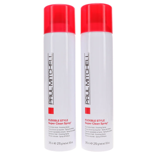 Paul Mitchell Flexible Style Super Clean Spray - 9.5 oz (2 Pack)