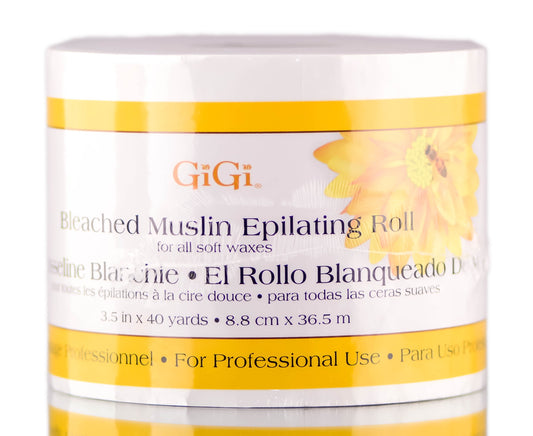 GiGi Bleached Muslin Epilating Roll - 40 yd x 3.5 in