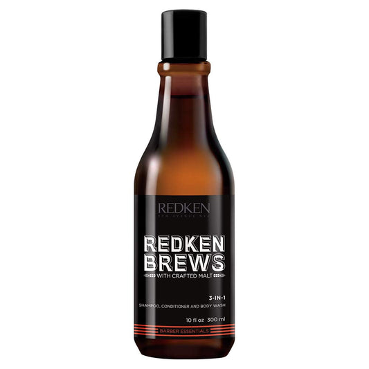Redken Brews 3-in-1 Shampoo, Conditioner and Body Wash - 10 oz