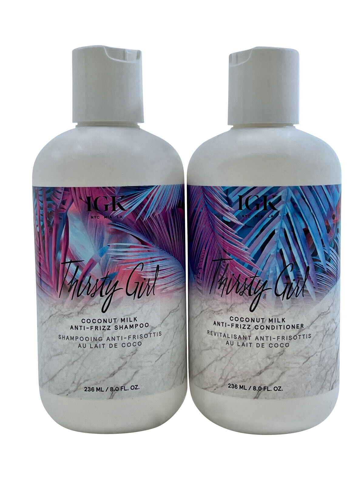 IGK Thirsty Girl Coconut Milk Anti Frizz Shampoo & Conditioner Set - 8.0 oz each