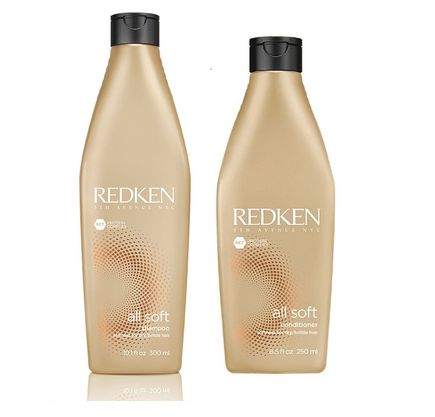 Redken All Soft Moisturizing Shampoo and Conditioner Set - 10.1 oz / 8.5 oz