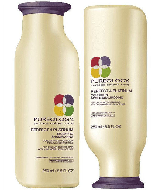 Pureology Perfect 4 Platinum Shampoo and Conditioner Set - 8.5 oz each