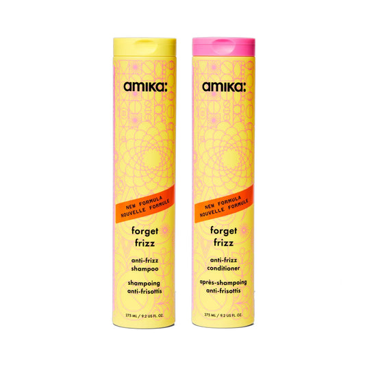 Amika Forget Frizz Anti-Frizz Shampoo and Conditioner Duo - 9.2oz