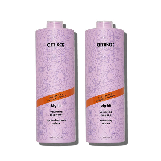 Amika Big Hit Volumizing Shampoo and Conditioner Set - 33.8 oz each