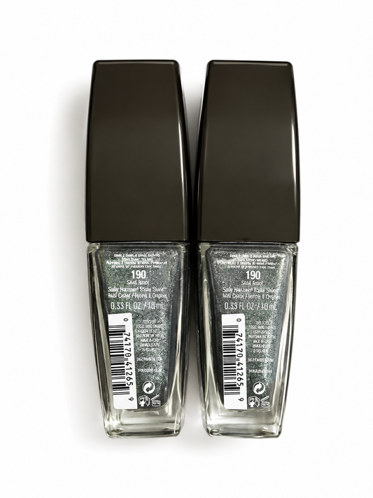 Sally Hansen Triple Shine 190 Slick Black .33 FL. OZ. - 2 Pack
