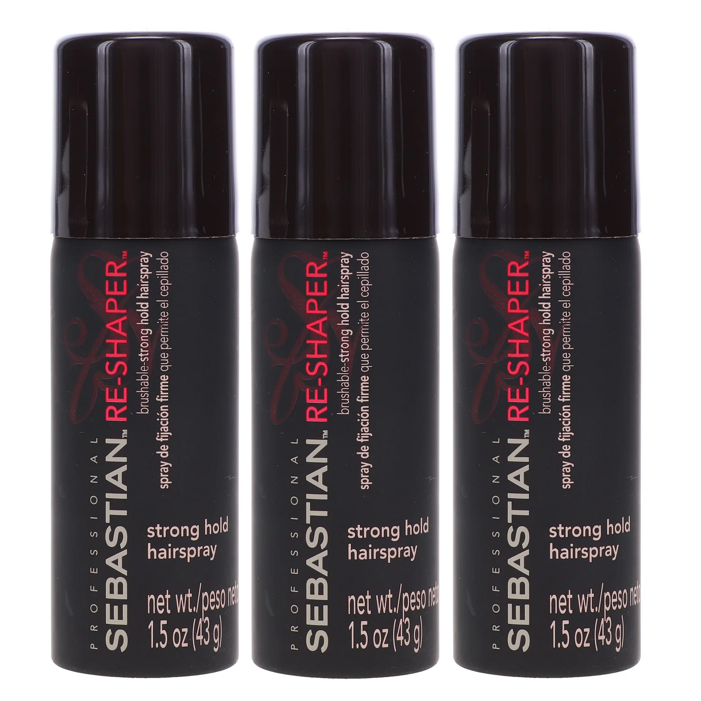 Sebastian Re-Shaper Brushable Strong Hold Hairspray - 1.5 oz (3 pack)