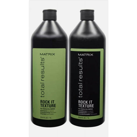 Matrix Total Results Rock It Texture Polymers Shampoo and Conditioner Set - 33.8 Oz